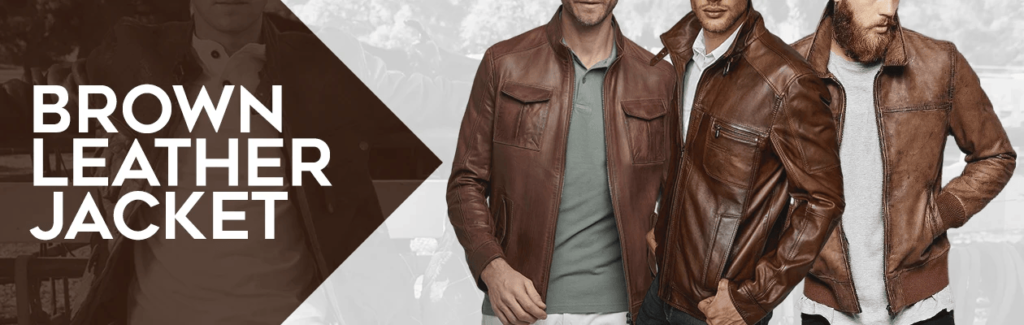 brown leather jacket mens