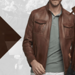 brown leather jacket mens