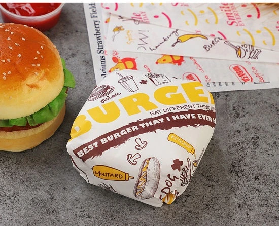 Elevate Your Brand with Unique Custom Burger Wrapping Paper