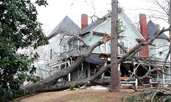 storm damage roof repair​