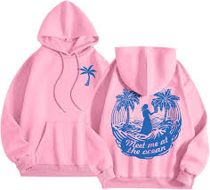 Pink Palm Puff Hoodie