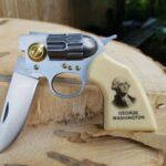 wood pistol with 7-inch knife blade